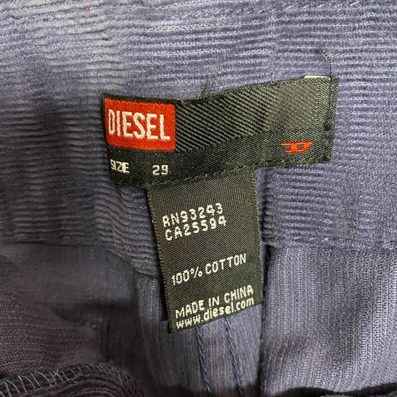 Vintage Diesel Corduroy Faded Purple Mini Skirt - Picture 3 of 5